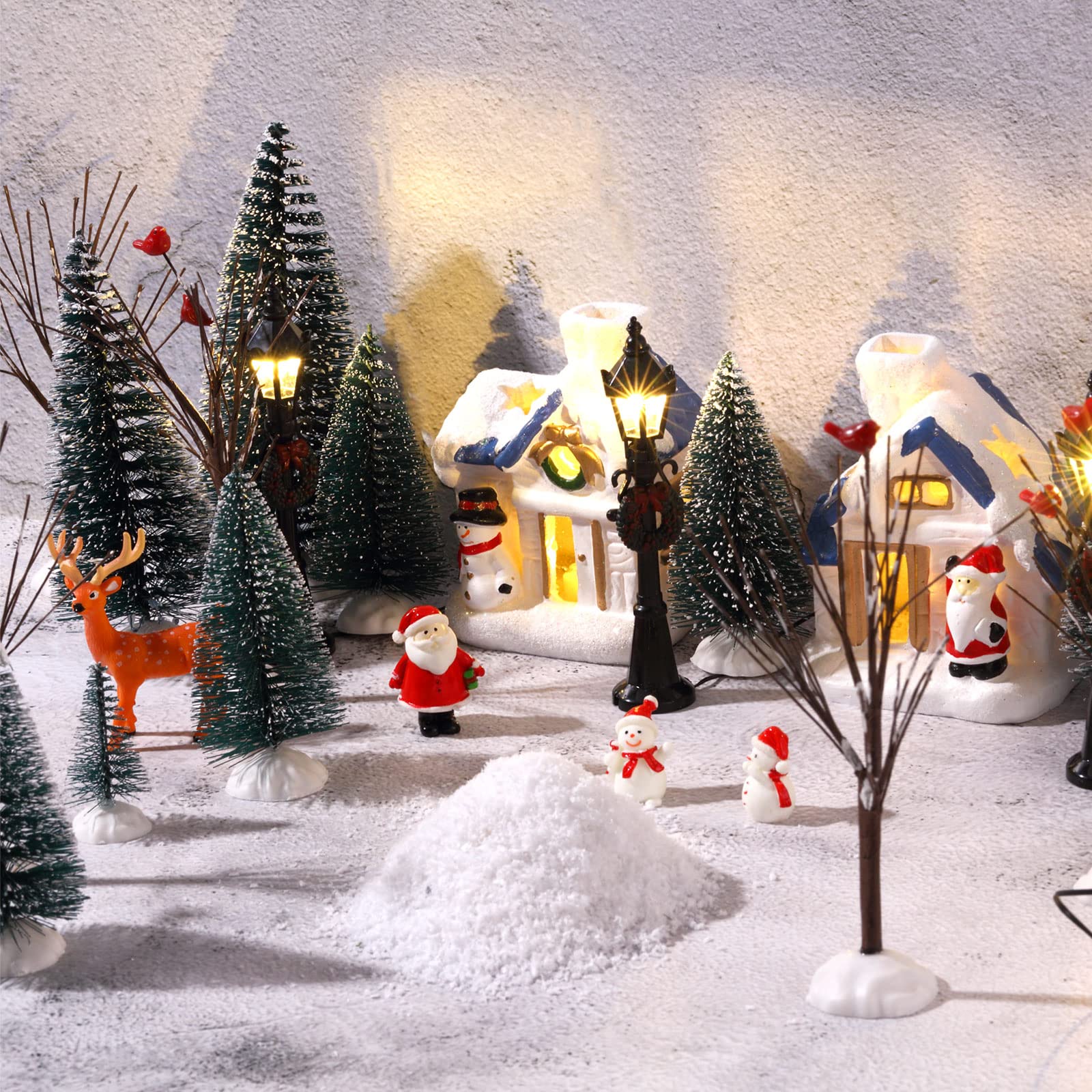 クリスマスの装飾品のシーンのレイアウトのアイデアの小さい飾りランプ クリスマスの装飾品のシーンのレイアウトのアイデアの小さい飾り
